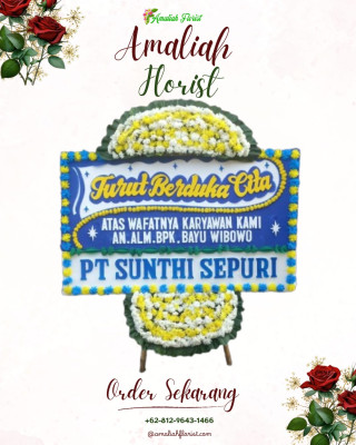 Papan Bunga Duka di Kapuk Muara