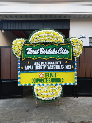Papan Bunga Duka di Kapuk Muara
