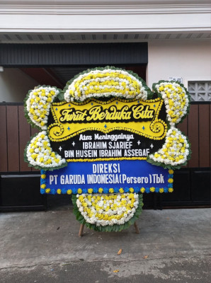 Papan Bunga Duka di Kapuk Muara