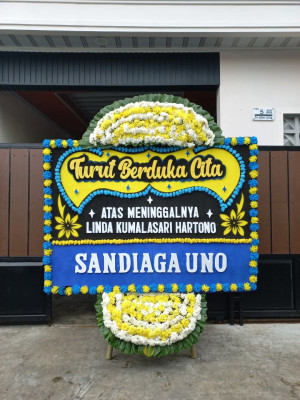 Papan Bunga Duka di Kapuk Muara