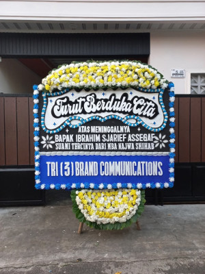 Papan Bunga Duka di Kapuk Muara